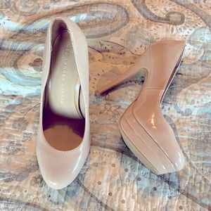 LC Lauren Conrad Cream colored high heels